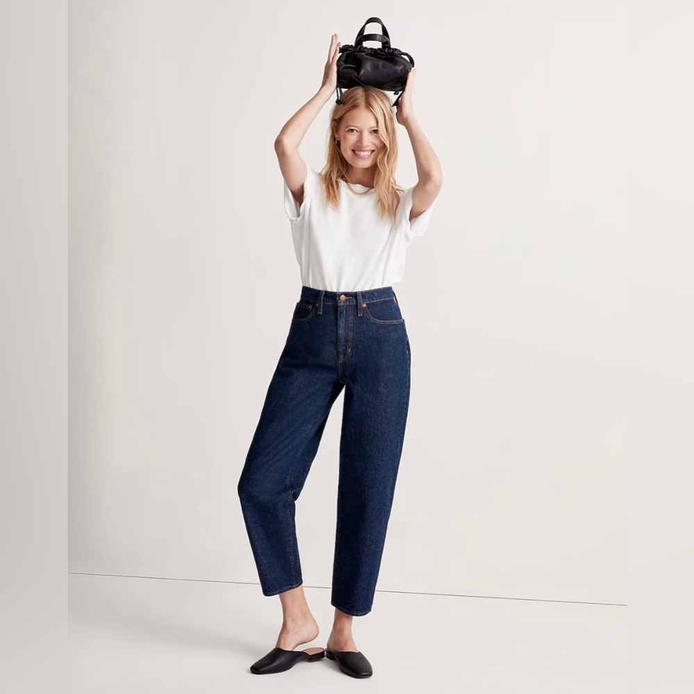 Madewell Balloon Jeans in Mapleside Wash